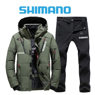 Shimano เสื้อแจ็กเก็ต ผ้ากํามะหยี่ขนนิ่ม กันน้ํา ให้ความอบอุ่น เหมาะกับฤดูหนาว สําหรับผู้ชาย ใส่ตกปลา สกี กีฬากลางแจ้ง