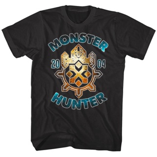 Slim Fit Retro MenS T Shirt Monster Hunter 2004 MenS T Shirt Tribal Emblem Capcom Video Game Tee_03