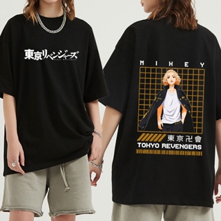 เสื้อยืดแขนสั้น พิมพ์ลายกราฟฟิค Mikey Tokyo Revengers แฟชั่นฤดูร้อน สไตล์ฮาราจูกุ สําหรับผู้หญิง