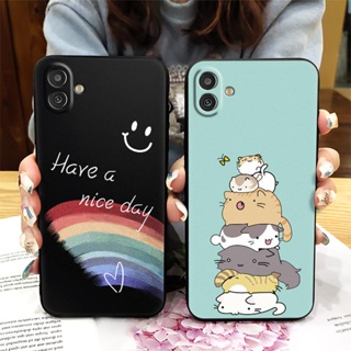 Cover Durable Phone Case For Samsung Galaxy M13 5G/SM-M136B Anti-dust Full wrap Frosted Cartoon Anti-knock Original protective