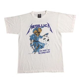 เสื้อยืดวง METALLICA ☠️ 90’ Size “ L / XL ผ้าฟอกเก่าสวยมาก 450฿