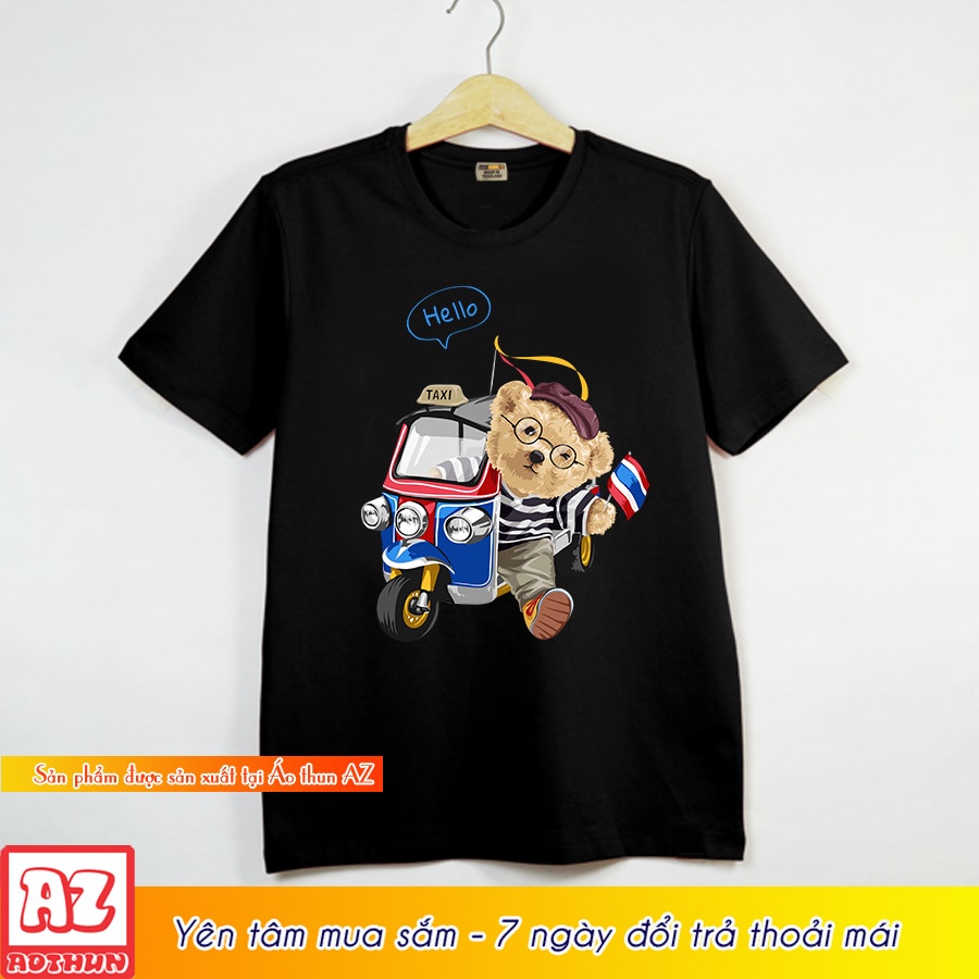 cute-thai-travel-teddy-bear-print-t-shirt-m3126-02