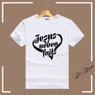 Jesus Never Fails Christian Graphic Art T-shirt Unisex_04