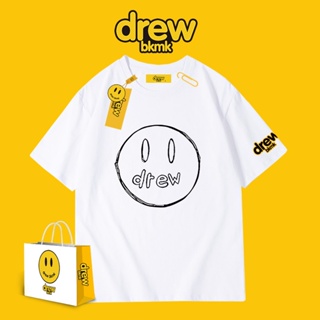 Drew smiling face T-shirt House Justin Bieber classic ins super fire high street casual loose  summer ne Made in Ch_01