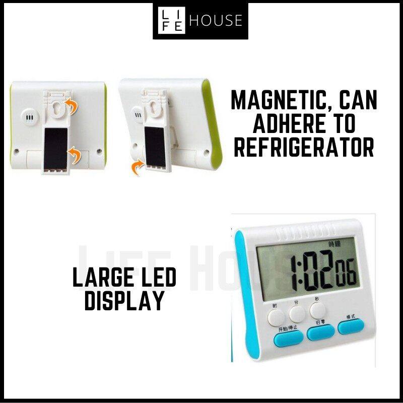 แม่เหล็ก-นาฬิกาจับเวลาดิจิตอล-lcd-พร้อมนาฬิกาจับเวลา-สําหรับอบขนม