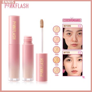 Pinkflash คอนซีลเลอร์ เนื้อลิขวิด ระบายอากาศ รอยแผลเป็นจากสิว รอยคล้ําใต้ตา เรียบเนียน ติดทนนาน