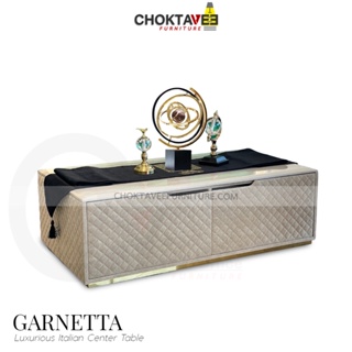 โต๊ะกลาง รับแขก ท็อบหิน สไตล์ลัคชัวรี่ (Diamond Luxury Series) รุ่น TMT-31315 GARNETTA