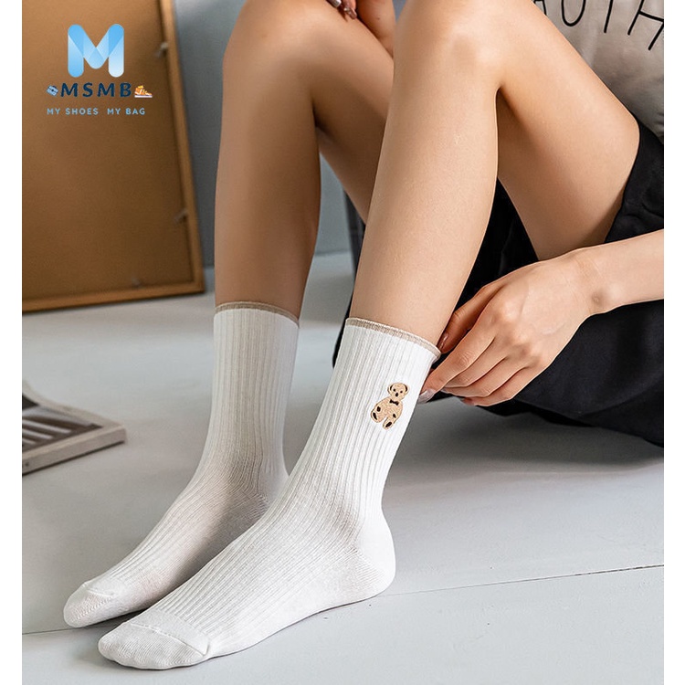 ภาพหน้าปกสินค้าM S M B CLUB  ถุงเท้า 1 บาท ถุงเท้าน่ารัก ถุงเท้าสไตล์เกาหลีผู้หญิง จากร้าน howwo_06.th บน Shopee