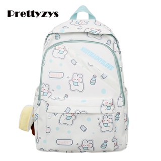 School Backpack Prettyzys 2023 Korean Large capacity 14 inch For Teenage Girl