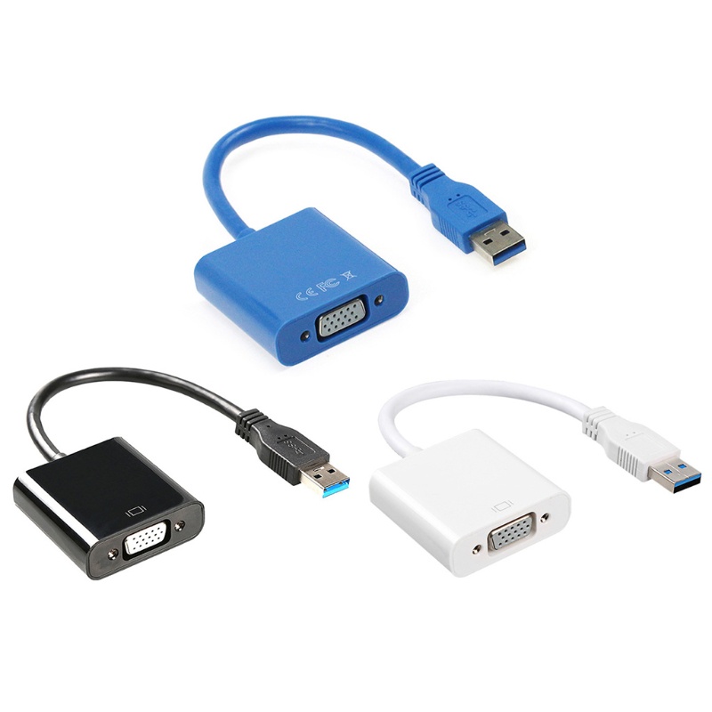 Capa อะแดปเตอร์แปลงสายเคเบิ้ล USB 3 0 เป็น VGA การ์ดจอภายนอก | Shopee ...