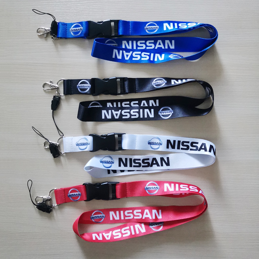 สายคล้องคอ-ลายโลโก้รถยนต์-nissan-แบบถอดออกได้-สําหรับห้อยโทรศัพท์มือถือ-บัตรประจําตัวประชาชน