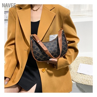 NAVEE กระเป๋าถือ Retro ความจุขนาดใหญ่ที่สวยหรูกระเป๋าสะพายใต้วงแขนอเนกประสงค์สำหรับผู้หญิง