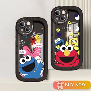 เคสโทรศัพท์มือถือ ลายการ์ตูนตาโตน่ารัก สีดํา สําหรับ IPhone 14 13 12 11 Promax 14Plus Mini X XS XR XSMAX 6 6s 5 5S 6plus 6splus 7 8 + SE2020 7plus 8Plus