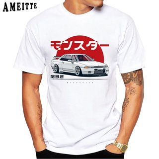 New Summer MenS Short Sleeve Jdm Icons S2000 Supra Skyline Gtr Kenmer Car Print T-Shirt White Casual Tops Hip Hop _04