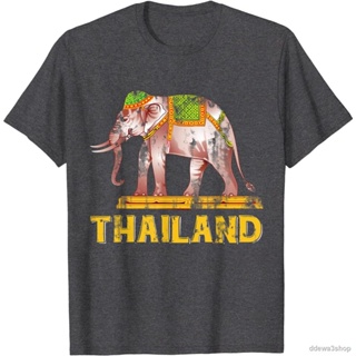  เสื้อยืด เตรียมจัดส่งช้างไทย มีคุณธรรมสูง เป็นมงคล ให้เกียรติ ศักดิ์สิทธิ์  Elephant Thailand T-Shirt คอกลม แฟชั่น ผ้าฝ