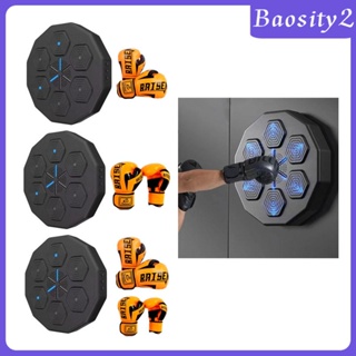 [Baosity2] อุปกรณ์เครื่องดนตรี เป้าติดผนัง พร้อมถุงมือ สําหรับฝึกชกมวย