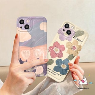 เคสโทรศัพท์มือถือแบบนิ่ม ลายภาพวาดสีน้ํามัน รูปดอกทิวลิป สําหรับ Oppo A16 A5 A9 A57 A17 A15 A74 A96 A17K A16s A3s A5s A95 A7 A12 A54 Reno 5 4F A16K A55 A1K A77s A77 A16E A53 A92 A31