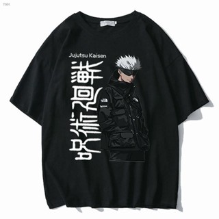 COD♛✹▣Anime-สะกดกลับ เสื้อยืดผ้าฝ้ายแขนสั้นพิมพ์ลาย Wujo Satoru สำหรับผู้ชายและผู้หญิง