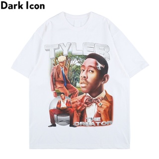 Dark Icon Printed Hip Hop T-shirt Men Crew Neck Hipster Tshirts Street Fashion Mens Tee Shirts Q8T2_04