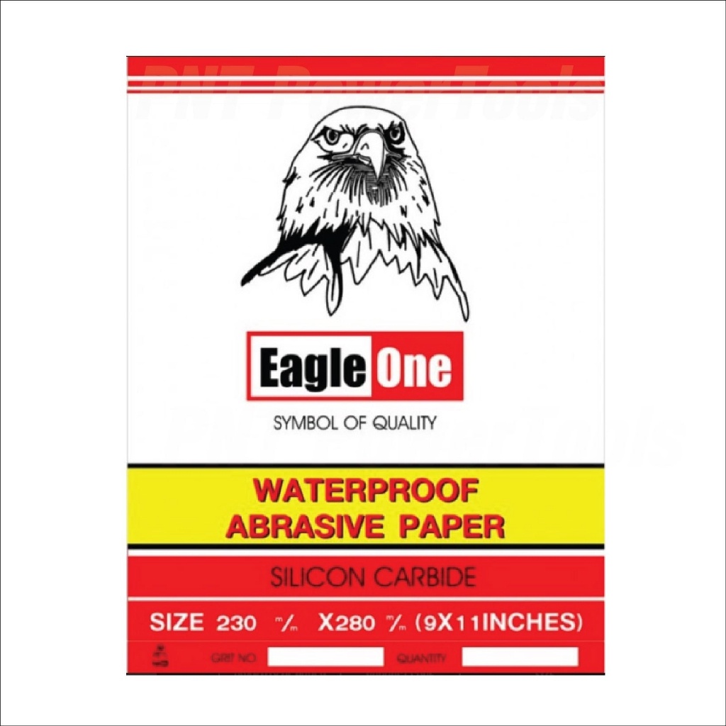 eagle-one-กระดาษทราย-กระดาษทรายน้ำ-80-1000-กระดาษทรายขัดเหล็ก-ผงขัดผลิตจากซิลิคอนคาร์ไบด์-silicon-carbide-ดีเยี่ยม