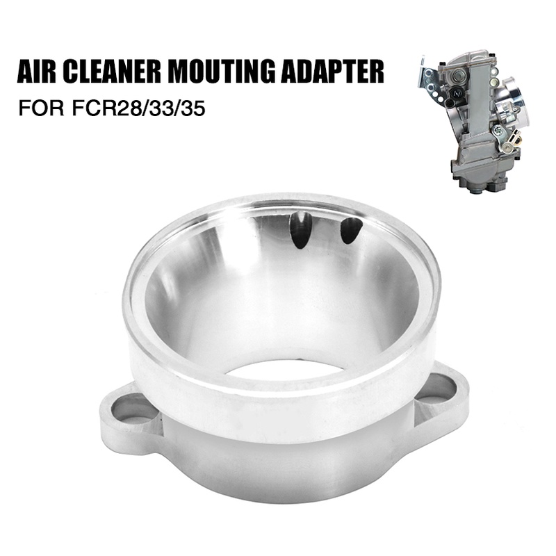 thumbnail image 2 of Air Cleaner Adapter For 2BBL Carburetor - 3-1/16" To 5-1/8" Neck Size By California Classic Chrome 2 of 6