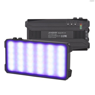 Andoer MFL-02 ไฟ LED RGB 5W อเนกประสงค์ หรี่แสงได้ 3000K-6500K CRI≥95 90 ชิ้น