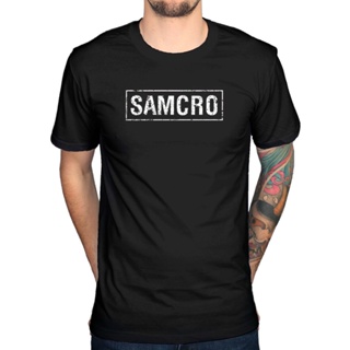 Yuanl5 {พร้อมส่ง เสื้อยืดผ้าฝ้าย 100% พิมพ์ลาย Sons Of Anarchy Samcro Banner TV Series Jax Teller พลัสไซซ์ พลัสไซซ์ ของข