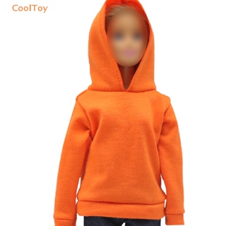 Cooltoy ขายดี ชุดเสื้อกันหนาว ผ้ายีน มีฮู้ด และกางเกงขาสั้น ขนาด 29 ซม. สําหรับตุ๊กตา 1 ชิ้น