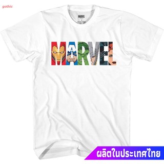 เสื้อยืดยอดนิยม Marvel Mens Comics Group Shirt - Spiderman, Ironman, Captain America &amp; Hulk Tee - Throwback Classic_09