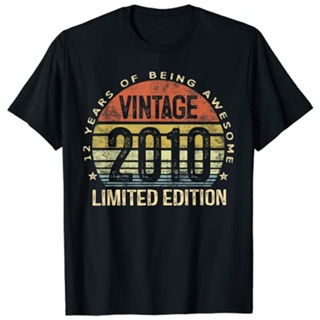 12 Year Old Gifts Vintage 2010 Limited Edition 12th Birthday T-Shirt Customized Products_03