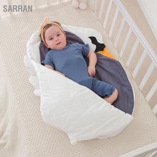 SARRAN ถุงนอนเด็กฤดูใบไม้ร่วงฤดูหนาวผ้าฝ้ายเต็มตัวการ์ตูนนุ่มสบายอบอุ่นห่อทารกแรกเกิดห่อตัวผ้าห่ม