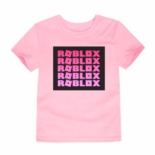Roblox pink graphic T-shirt for kids_04