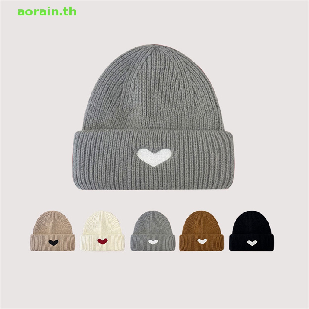 aorain-th-หมวกบีนนี่-ผ้าถัก-ปักลายหัวใจ-สไตล์ฮิปฮอป-แฟชั่นฤดูหนาว-สําหรับผู้หญิง