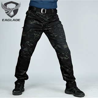 Eaglade กางเกงคาร์โก้ยุทธวิธี สําหรับผู้ชาย IX7 Camo