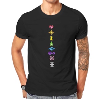 Cool T-Shirt Digimon And Crest Mens Think Of Anime Adult Printed Fear Tees Short Sleeve Crew Neck Cotton_11