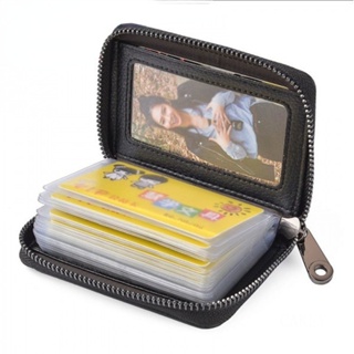กระเป๋าสตางค์ หนัง PU 22 ช่อง มีซิป ขนาดเล็ก จุของได้เยอะ ใส่บัตรเครดิตได้ สไตล์นักธุรกิจ สําหรับผู้ชาย และผู้หญิง DJ028
