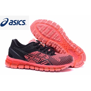 ASICS 360 KNIT Womens Stable Cushioning Shock Absorbing Running Shoes Black Pink