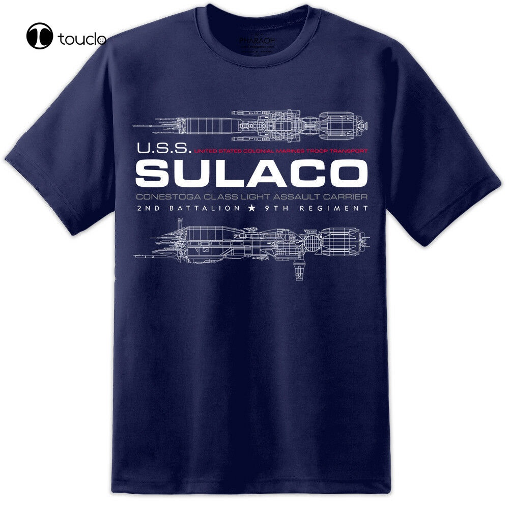 Aliens UD-4L Cheyenne Dropship T Shirt Film Nostromo LV426 Weyland