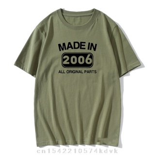 Made In 2006 T-Shirt Born 15st Year Birthday Men T-Shirt Graphic Pre-Cotton TShirts Unique PrInt Funny Mens Gift Sh_03