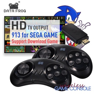 Data FROG ตัวควบคุมวิดีโอทีวี เกมย้อนยุค เหมาะสําหรับ Sega Genesis Mini Mega Drive