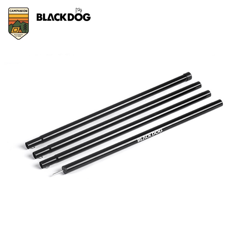 blackdog-เสาทาร์ป-สีดำ-240-cm-65-cm-เส้นผ่าศูนย์กลาง-22mm-25mm