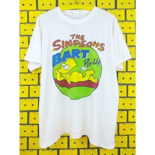 ใหม่ เสื้อยืดคอกลม พิมพ์ลายการ์ตูน The Simpsons Bart Pin-Up สไตล์วินเทจ 90s NA00619 สําหรับผู้ชาย VBN11992_07