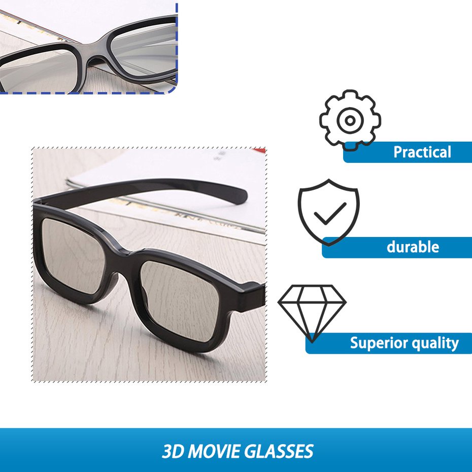 แว่นตาสเตอริโอ-กรอบ-abs-3d-สําหรับดูหนัง-3d-tv