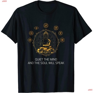 เสื้อยืดผู้ z005 Buddha Mandala Shakra T-Shirt พระพุทธเจ้า เสื้อยืดพิมลาย เสื้อยืดผู้ชาย เสื่อยืดผู้หญิง คอกลม S-5XL