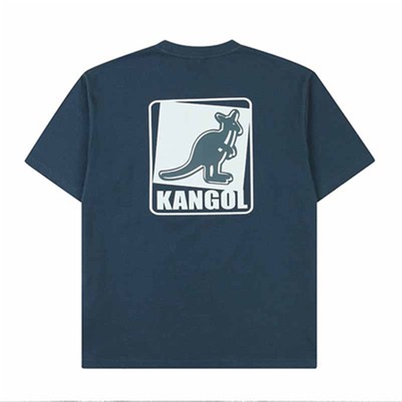 kangol-เสื้อยืดแขนสั้น-พิมพ์ลายตัวอักษรจิงโจ้-เข้ากับทุกการแต่งกาย-แฟชั่นคู่รัก