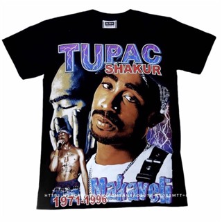 ◊⊕เสื้อวง 2Pac Hip Hop T-shirt เสื้อยืด 2Pac Tupac Rapper