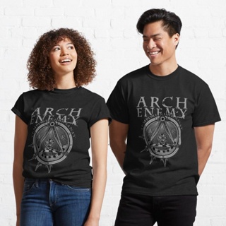เสื้อแขนสั้น เสื้อไม่ต้องรีด เสื้อยืดแขนสั้น ราคาส่ง คอกลม Arch Enemy is a Swedish melodic death Classic T-Shirt 821637