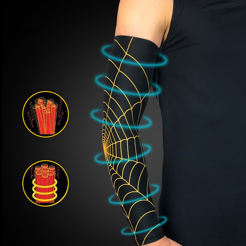 kdfh-ปลอกแขน-ป้องกันรังสียูวี-ลายใยแมงมุม-สําหรับเล่นกีฬา
