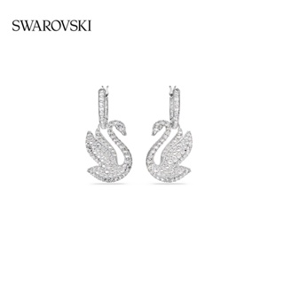 [Wang Yibo Same Series] Swarovski SWAN ICONIC ต่างหู รูปหงส์ สําหรับผู้หญิง