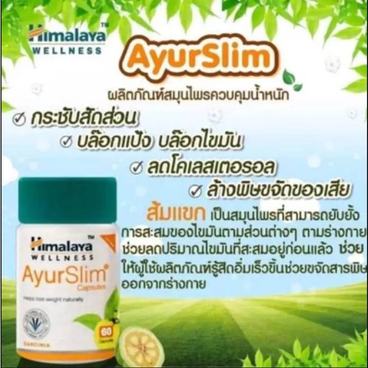 ควบคุมน้ำหนัก-himalaya-ayur-slim-capsules-60-tablets